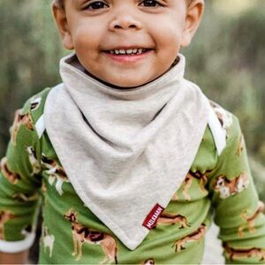 ❗️Milkbarn Grey and White Striped Bib